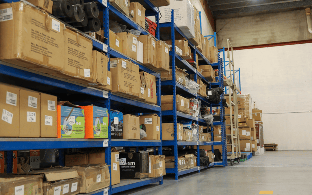 A wide shot of the KABA DELIVERY fulfillment center exterior.